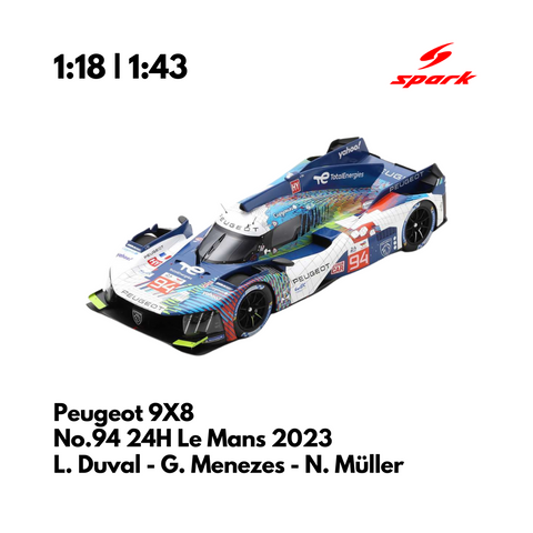 Peugeot 9X8 No.94 PEUGEOT TOTALENERGIES 24H Le Mans 2023 - Spark Model Car