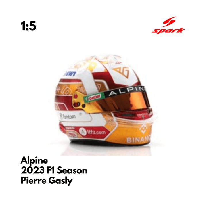 Alpine F1 1/5 Proportion Mini Helmet Pierre Gasly 2023 F1 Season