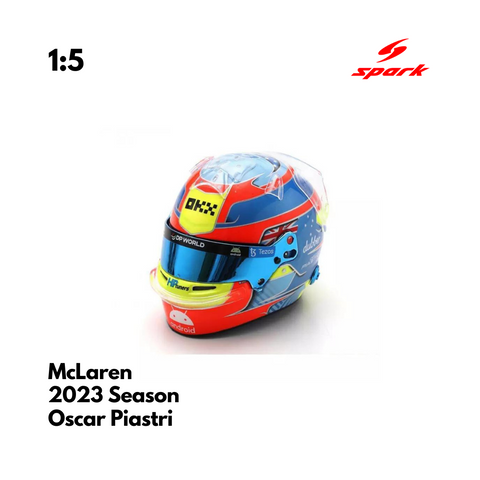 McLaren F1 1/5 Proportion Mini Helmet Oscar Piastri 2023 F1 Season