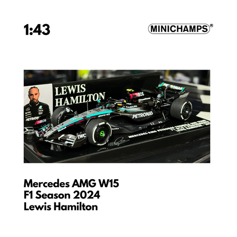 Lewis Hamilton Mercedes AMG W15 F1 Season 2024 Model Car - Minichamps