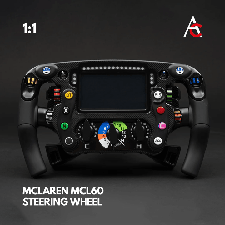 MCLAREN MCL60 STEERING WHEEL 1:1 SCALE - Amalgam Collection