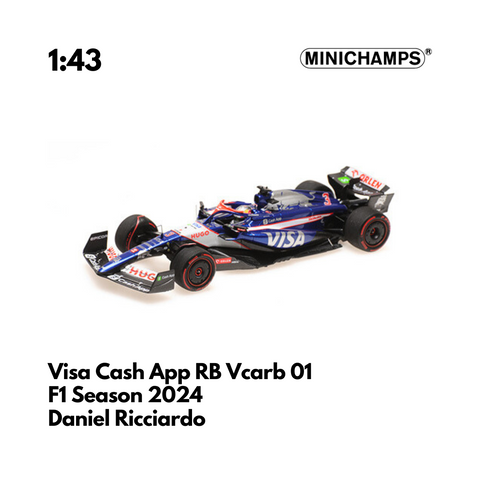 Daniel Ricciardo Visa Cash App RB VCARB 01 - F1 Season 2024 Model Car - Minichamps