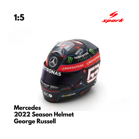 Mercedes F1 - George Russell 2022 F1 Season - 1/5 Proportion Mini Helmet