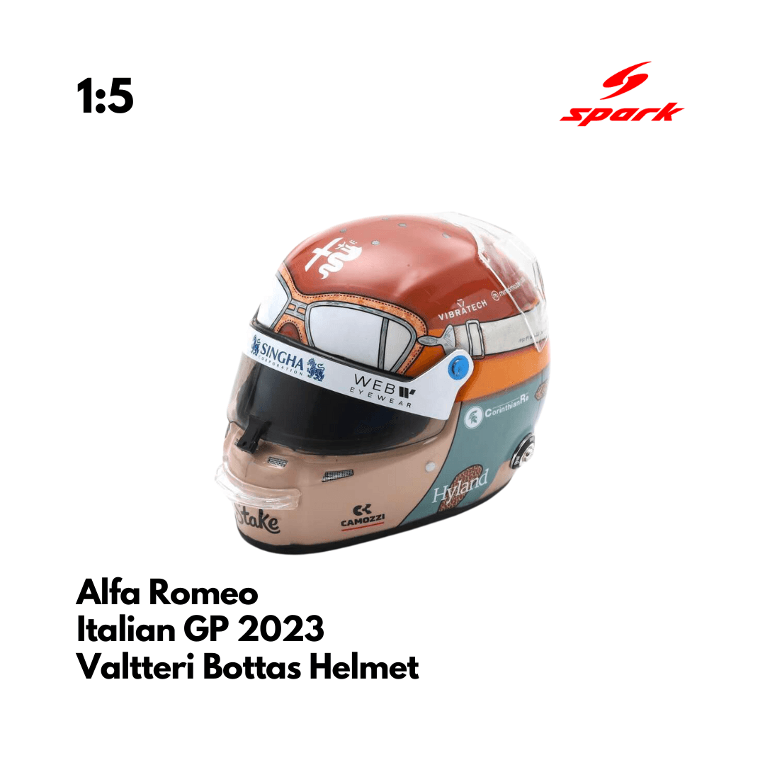 Alfa Romeo F1 1/5 Proportion Mini Helmet Valtteri Bottas Italian GP 2023