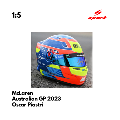 McLaren F1 1/5 Proportion Mini Helmet Oscar Piastri Australian GP 2023