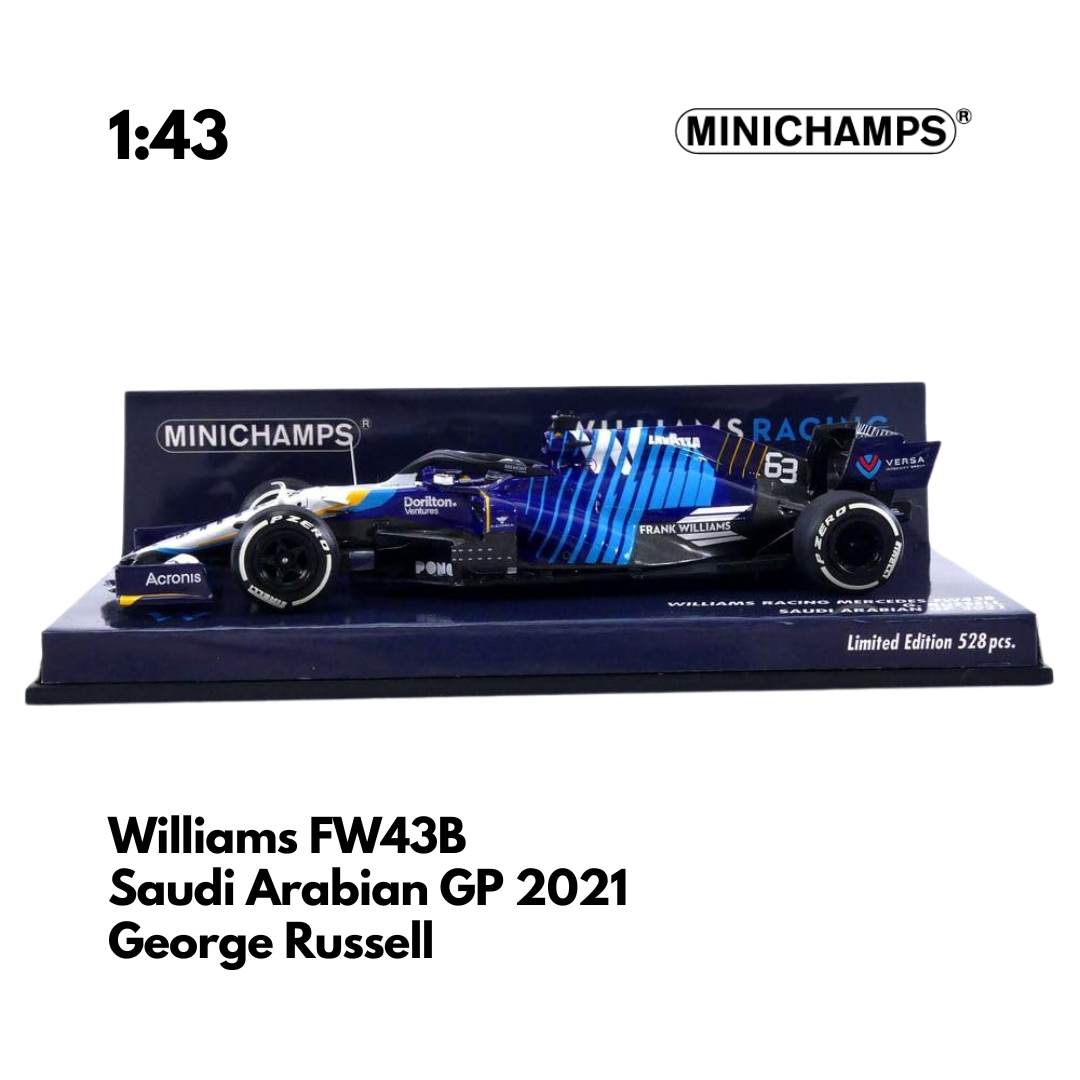 Williams - FW43B 2021 Saudi Arabian GP Model car – Driven By