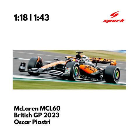 McLaren MCL60 | Chrome Livery British GP 2023 Model Car Lando Norris 2 ...