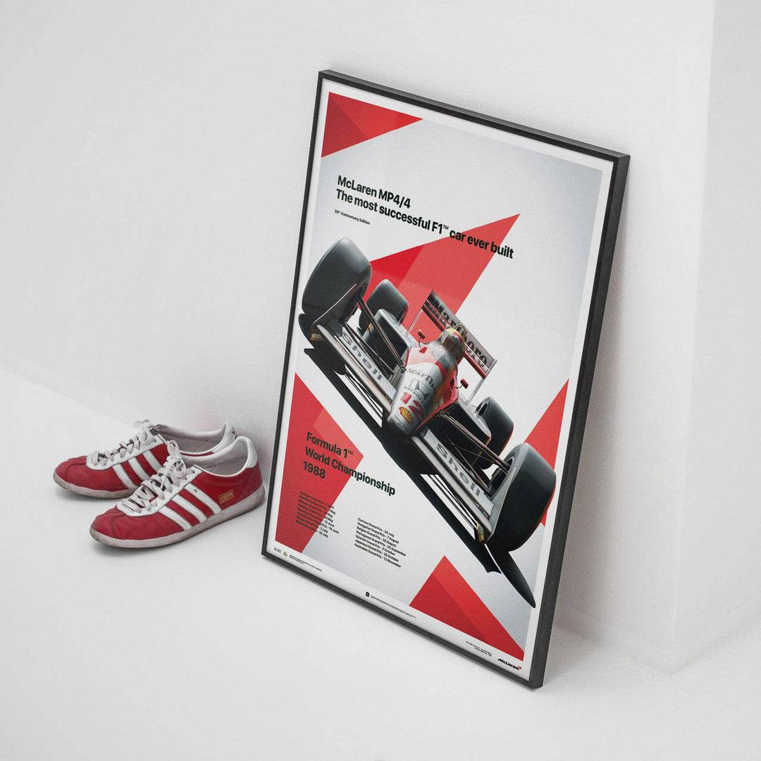 McLaren MP4/4 - Ayrton Senna - San Marino GP - 1988 Automobilist Poster