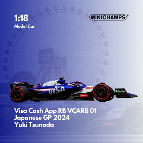 Yuki Tsunoda - Visa Cash App RB VCARB 01 - Japanese GP 2024 Model Car - Minichamps