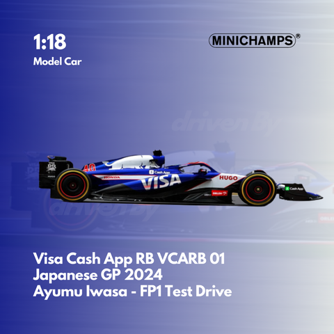 Ayumu Iwasa - Visa Cash App RB VCARB 01 - Japanese GP FP1 2024 Model Car - Minichamps