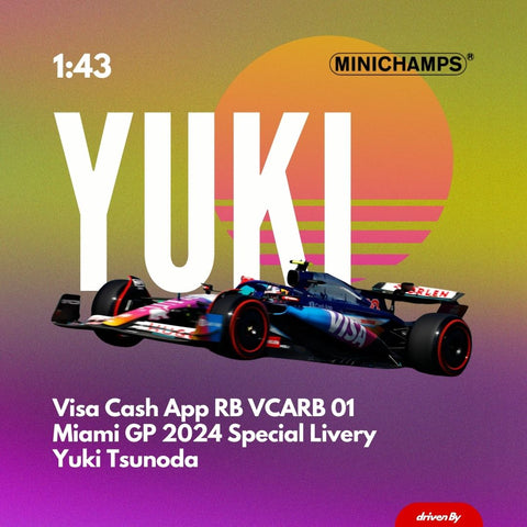 Visa Cash App RB VCARB 01 - Miami GP 2024 Yuki Tsunoda Model Car - Minichamps