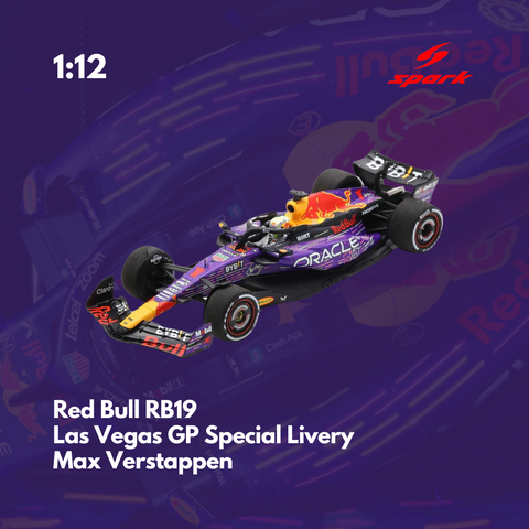 Scale 1:12 | Red Bull RB19 - US Las Vegas GP 2023 Special Livery Max Verstappen -Model Car - SPARK MODEL