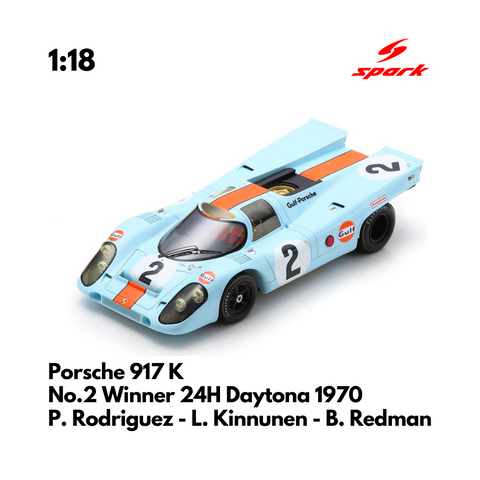 Porsche 917 K No.2 Winner 24H Daytona 1970 - 1:18 Spark Model Car