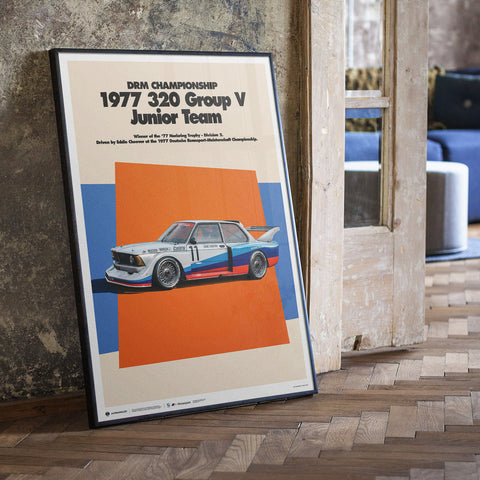 1977 BMW 320 Group 5 DRM BMW Art Car Series Poster