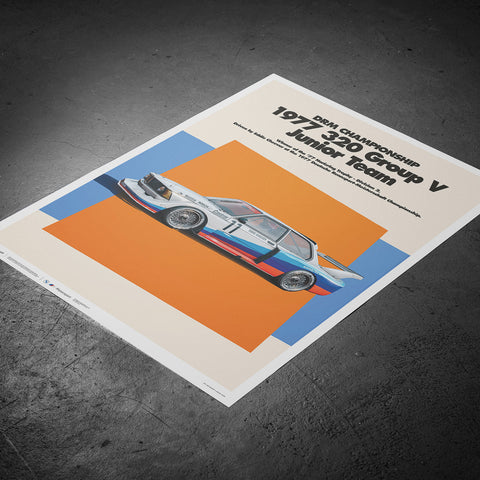 1977 BMW 320 Group 5 DRM BMW Art Car Series Poster