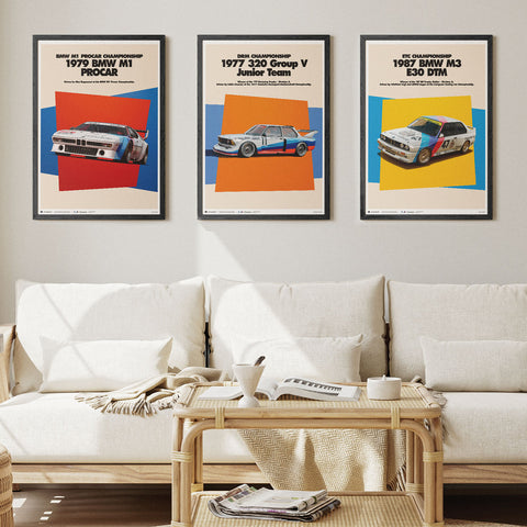 1977 BMW 320 Group 5 DRM BMW Art Car Series Poster