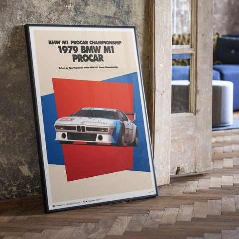 1979 BMW M1 Procar BMW Art Car Series Poster