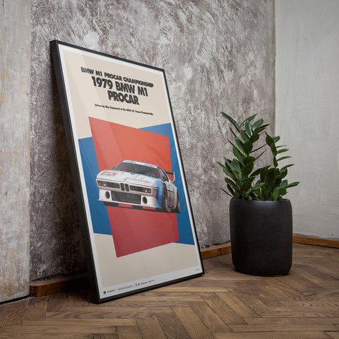 1979 BMW M1 Procar BMW Art Car Series Poster