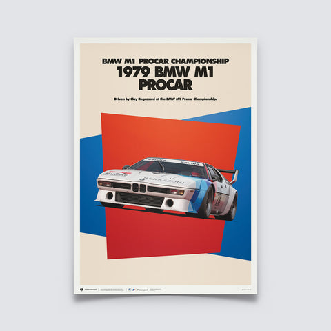 1979 BMW M1 Procar BMW Art Car Series Poster