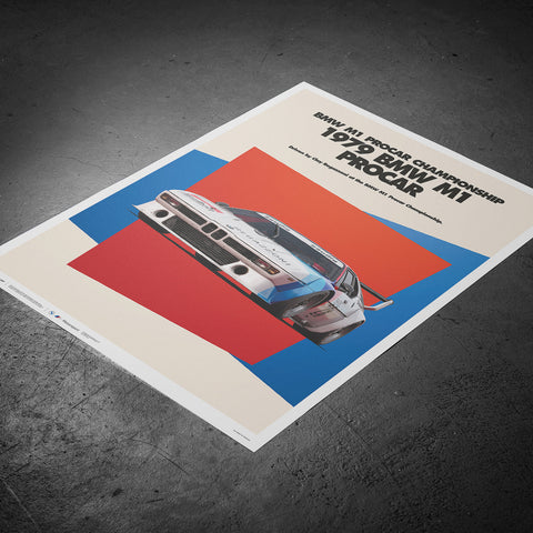 1979 BMW M1 Procar BMW Art Car Series Poster