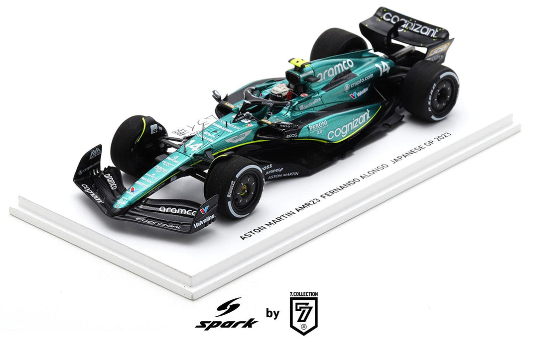 🇯🇵 サムライ魂 Fernando Alonso Aston Martin AMR23 - Japanese GP 2023 Limited Edition 1:43 Model Car - Spark Model