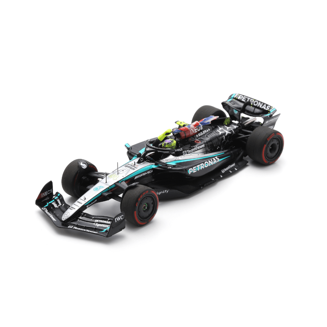 Lewis Hamilton British GP 2024 Mercedes F1 W15 (With British Flag) Model Car - Spark Model