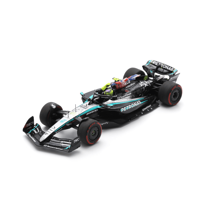 Lewis Hamilton British GP 2024 Mercedes F1 W15 (With British Flag) Model Car - Spark Model