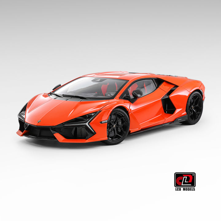 Lamborghini Revuelto Arancio Apodis Orange Diecast LCD 1:18 Model Car