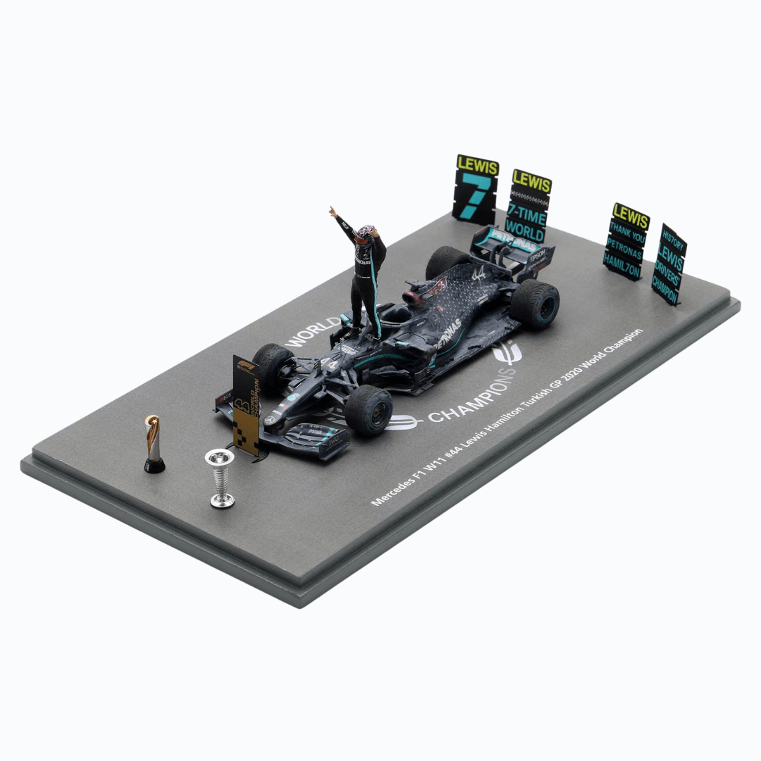 Lewis Hamilton Mercedes AMG W11 - Turkish GP 2020 Limited Edition Model Car with Figurine - Spark Model