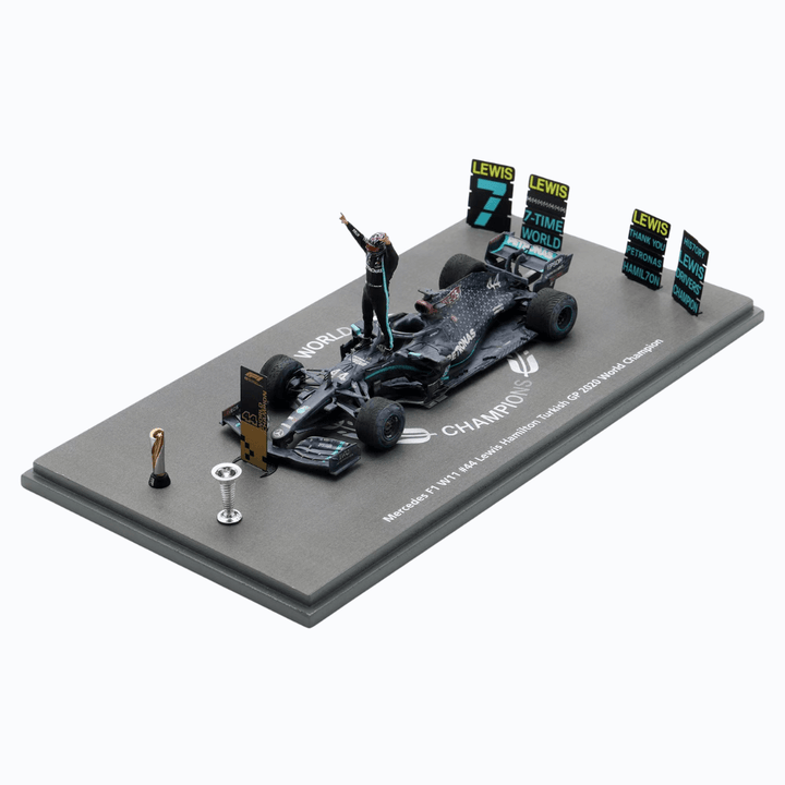 Lewis Hamilton Mercedes AMG W11 - Turkish GP 2020 Limited Edition Model Car with Figurine - Spark Model