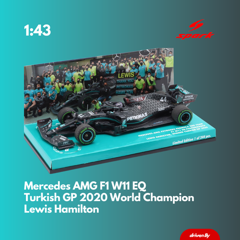 Lewis Hamilton Mercedes AMG W11 - Turkish GP 2020 Limited Edition Model Car Finish Line Version - Minichamps