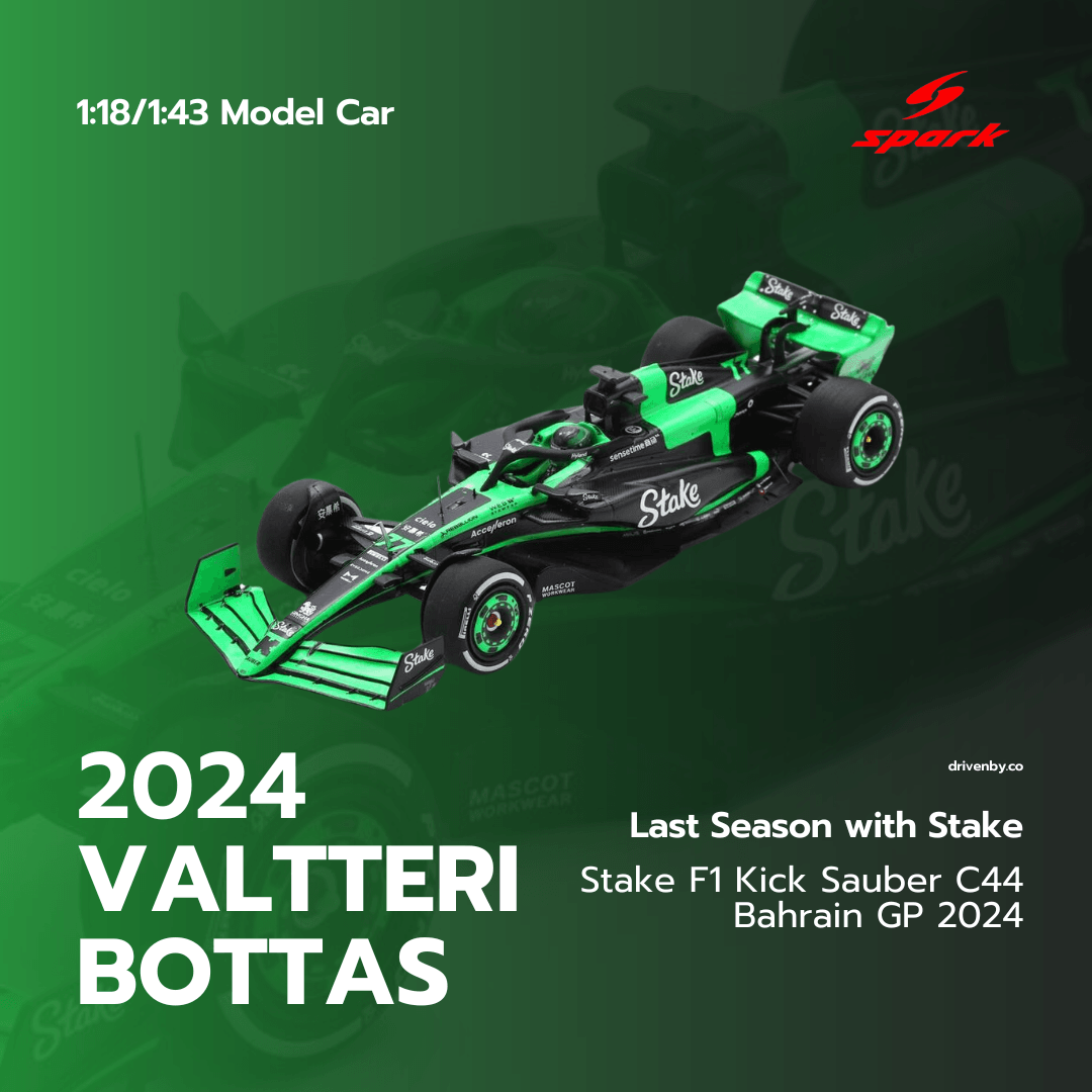 Stake F1 Kick Sauber C44 - Bahrain GP 2024 Valtteri Bottas Model Car - Spark Model