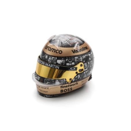 Fernando Alonso 400GP - Aston Martin Racing Mexican GP 2024 Helmet - 1/5 Proportion Mini Helmet