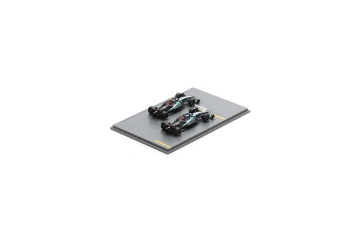 George Russell & Lewis Hamilton - Mercedes AMG F1 W15 F1 Las Vegas GP 2024 Model Car Set - Scale 1:64 Sparky