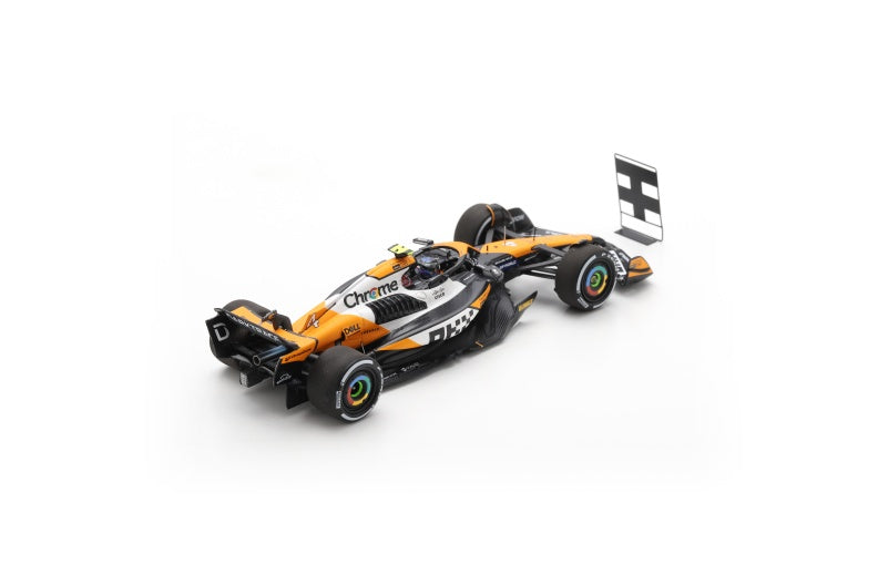 Lando Norris Singapore GP 2024 Winner McLaren MCL38 Special Livery Model Car - Spark Model