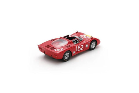 Alfa Romeo T33-2 No.182 6th Targa Florio 1968 - Spark Model Car
