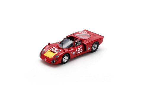 Alfa Romeo T33-2 No.182 6th Targa Florio 1968 - Spark Model Car