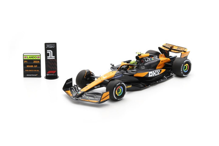 Scale 1:12 | Lando Norris McLaren F1 Team MCL38 No.4 Winner Miami GP 2024 Model Car - SPARK MODEL
