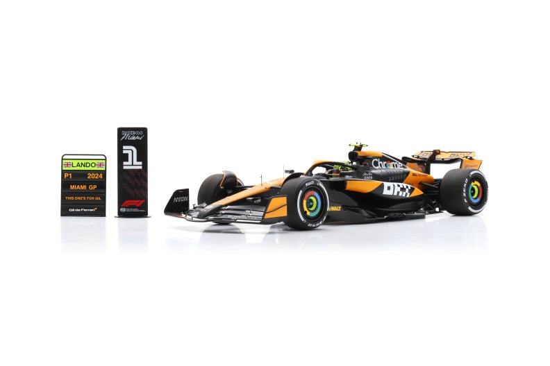 Scale 1:12 | Lando Norris McLaren F1 Team MCL38 No.4 Winner Miami GP 2024 Model Car - SPARK MODEL