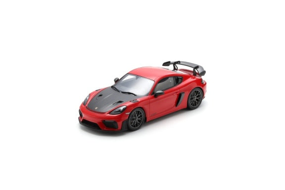 Porsche 718 Cayman GT4 RS - Guards Red with Weissach Package - 2024 - Spark Model Car