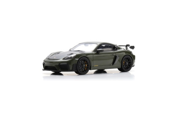Porsche 718 Cayman GT4 RS - Nato Olive with Weissach Package - 2023 - Spark Model Car