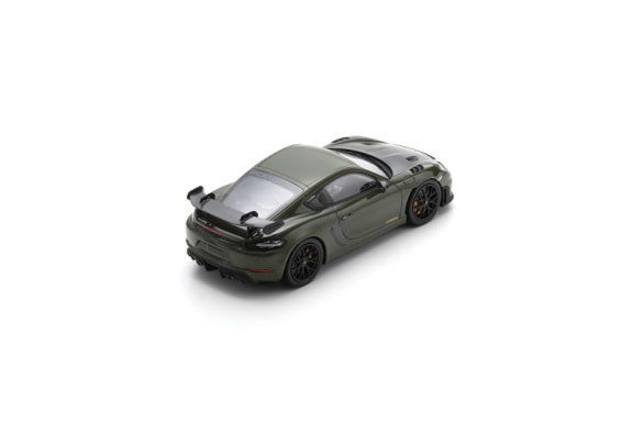 Porsche 718 Cayman GT4 RS - Nato Olive with Weissach Package - 2023 - Spark Model Car