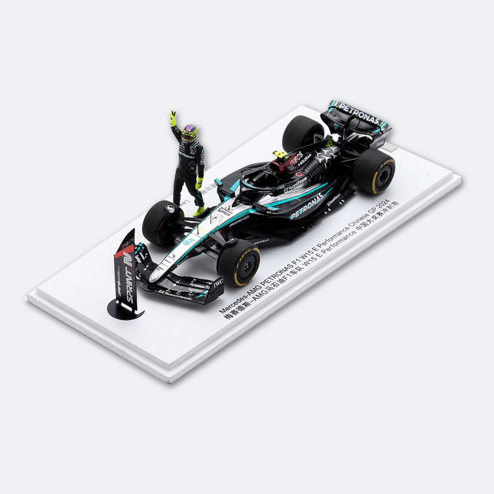 Lewis Hamilton Mercedes F1 W15 E - Chinese GP 2024 Limited Edition 1:43 Spark Model Car