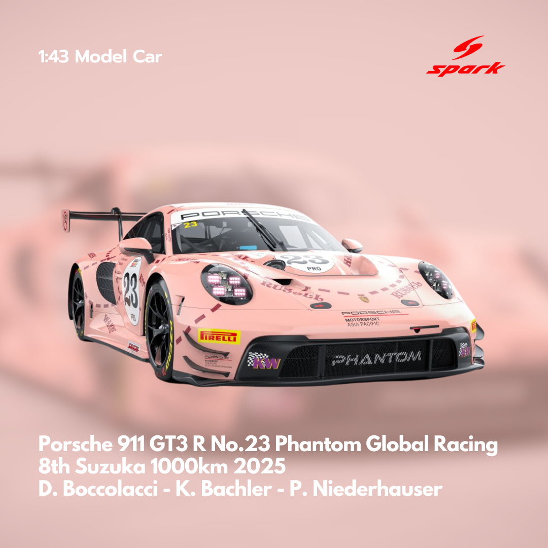 Porsche 911 GT3 R No.23 Phantom Global Racing 8th Suzuka 1000km 2025 ...