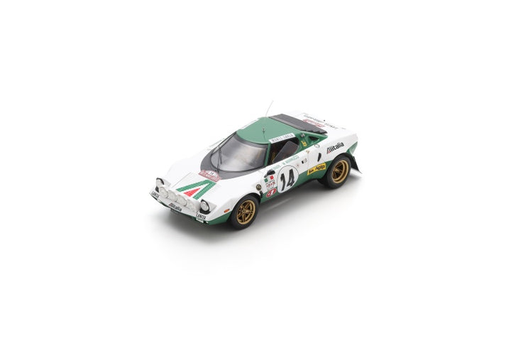 Lancia Stratos No.14 Winner Monte Carlo Rally 1975 - Spark 1:18 Rally Heritage Model