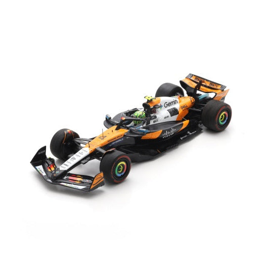 Lando Norris US GP 2025 2nd McLaren F1 Team MCL39 Gemini Special Livery Model Car - Spark Model