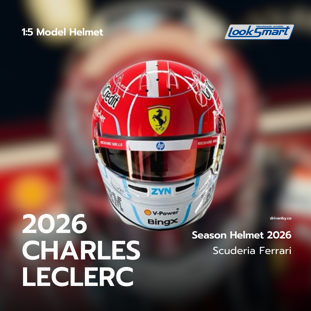 Charles Leclerc Helmet Season 2026 Scuderia Ferrari F1 - Looksmart 1:5 Helmet