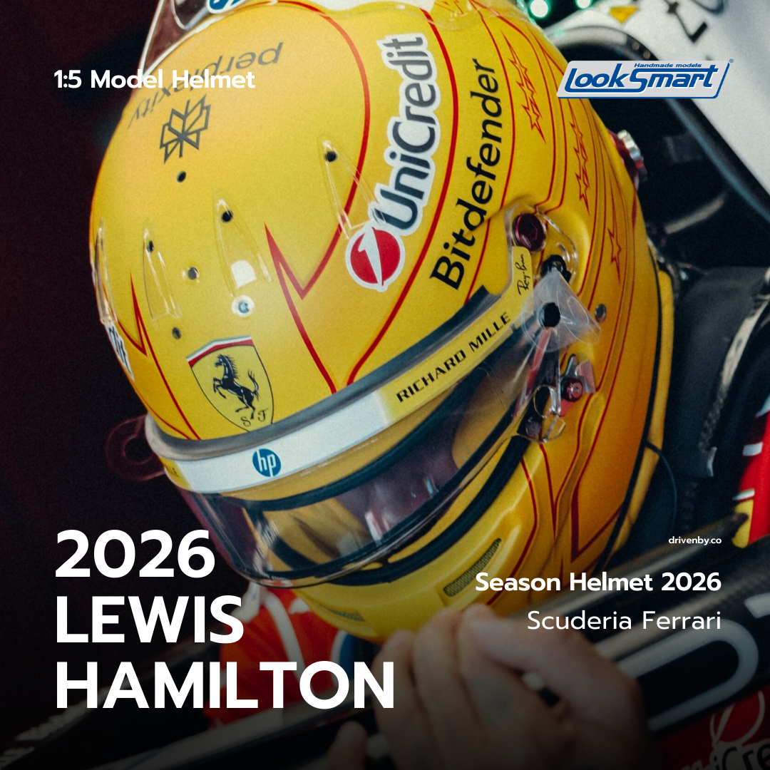 Lewis Hamilton 2026 Season Helmet Scuderia Ferrari F1 - Looksmart 1:5 Helmet