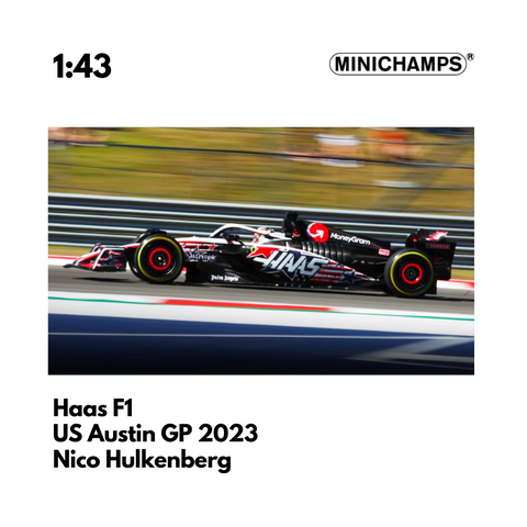 Haas F1 - VF23 US Austin GP 2023 Special Livery - Kevin Magnussen & Nico Hulkenberg Model Car - Minichamps