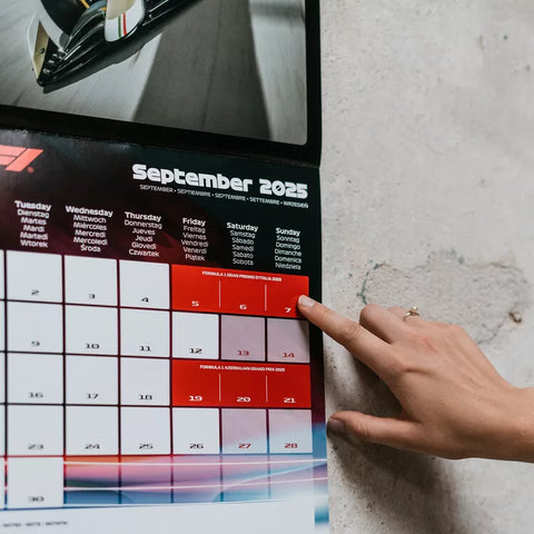 Formula 1 2025 Official Calendar by Automobilist